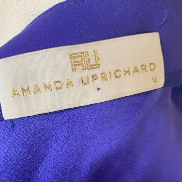 Amanda Uprichard Silk Cold Shoulder  Ruffle Dress - Picture 5 of 7